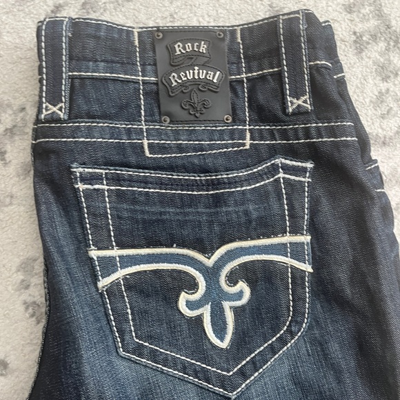 Rock revival men’s straight Tucker jeans size 40 flap pockets embroidered - Picture 4 of 4